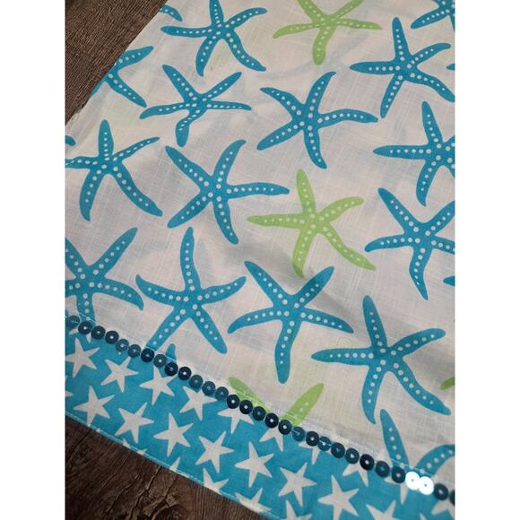 West Indies 100% Pure Soft Cotton Designer V-Neck Tunic Top Starfish Small Dress - Picture 2 of 7